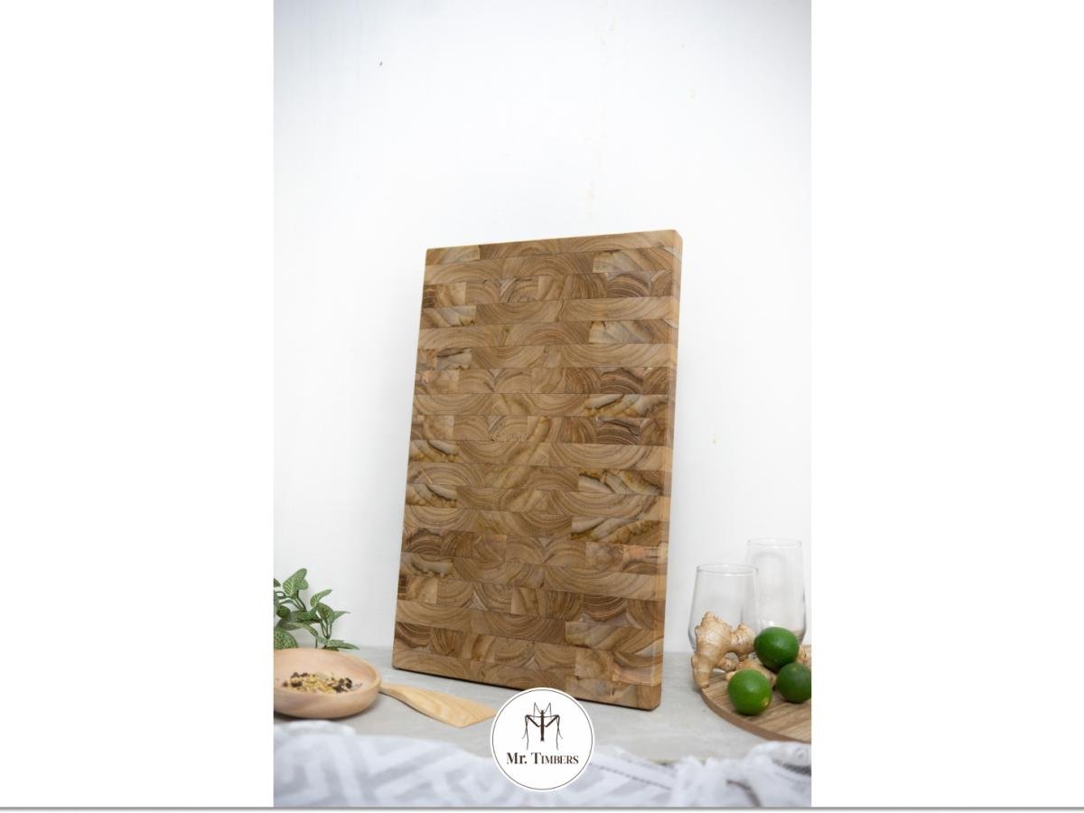 Chessboard small Teak Chopping Board