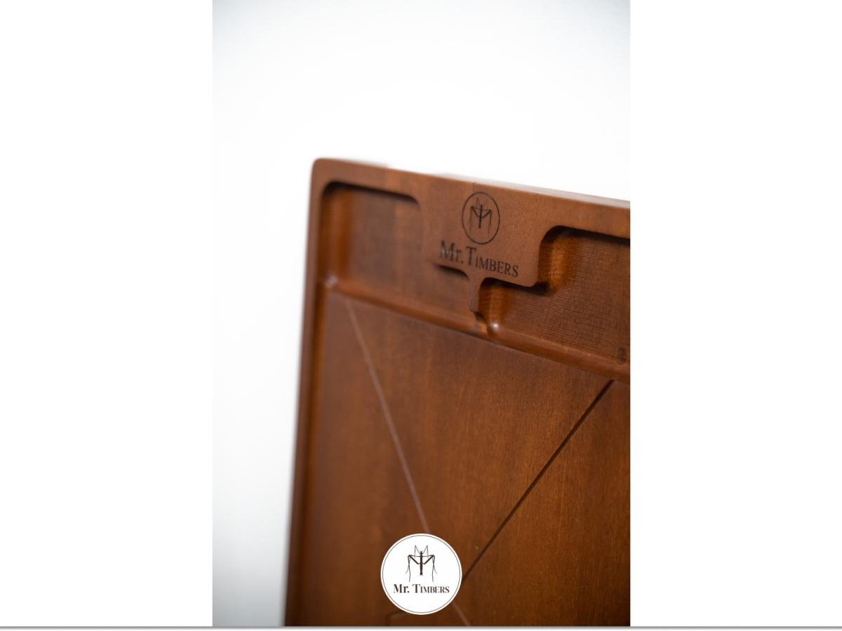 Octagon Small Chopping Board Mahogany