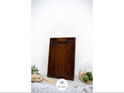 Star Mini Chopping Board Dark Teak