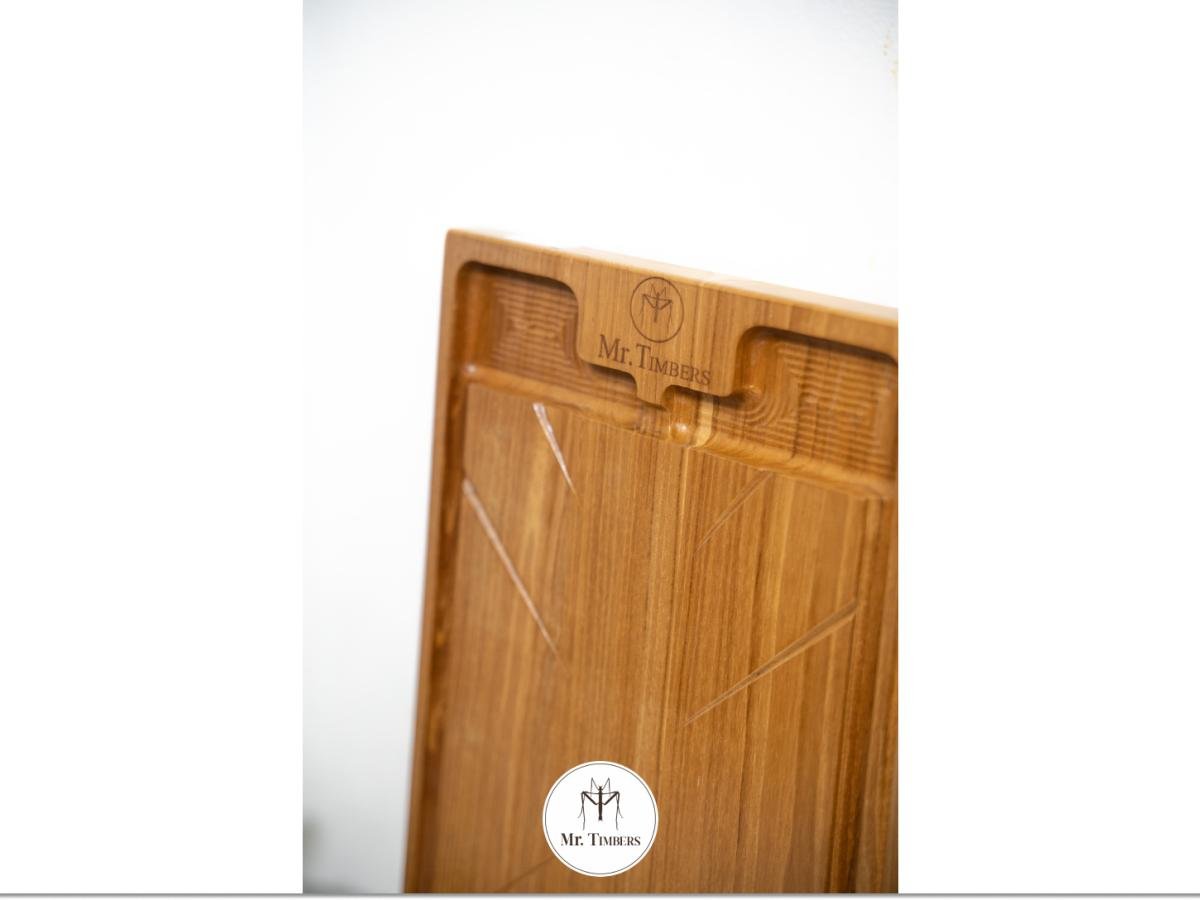 Star Mini Chopping Board Light Teak