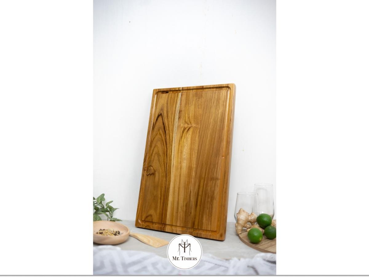 Star Small Chopping Board Light Teak