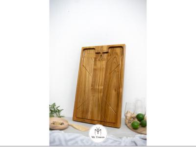 Star Small Chopping Board Light Teak
