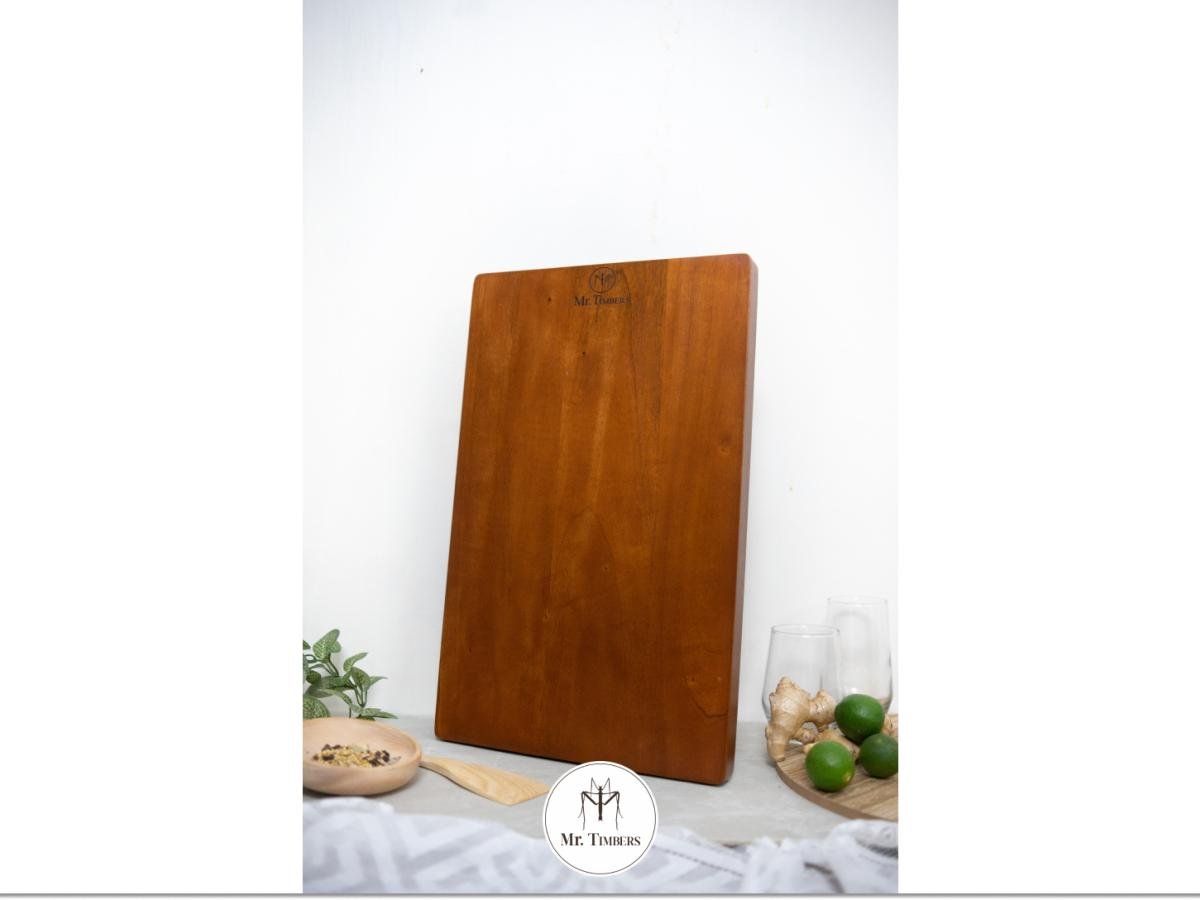 Waves Mini Chopping Board Mahogany v1