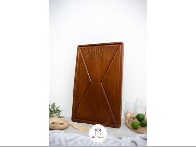 Waves Mini Chopping Board Mahogany v1