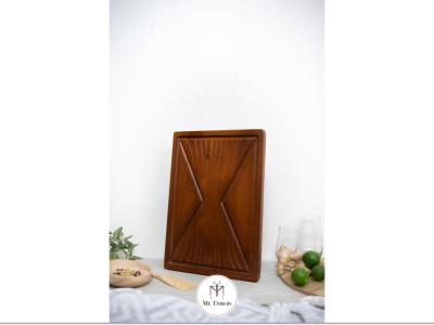 Waves Mini Chopping Board Mahogany v2