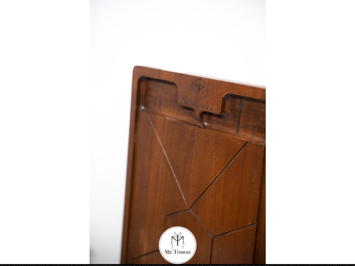  Octagon Mini  Chopping Boards  Mahogany