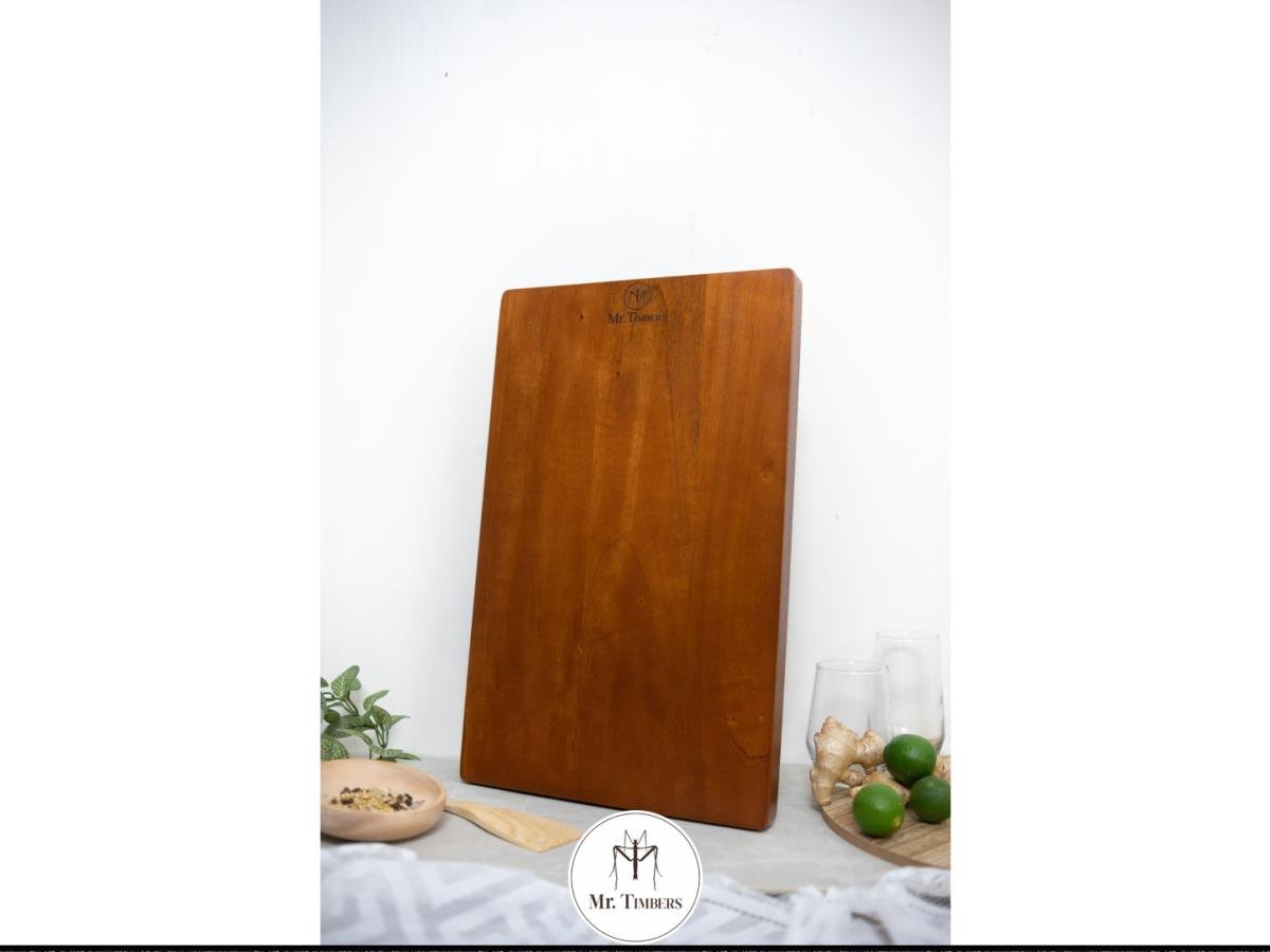  Waves Small  Chopping Boards  Mahogany