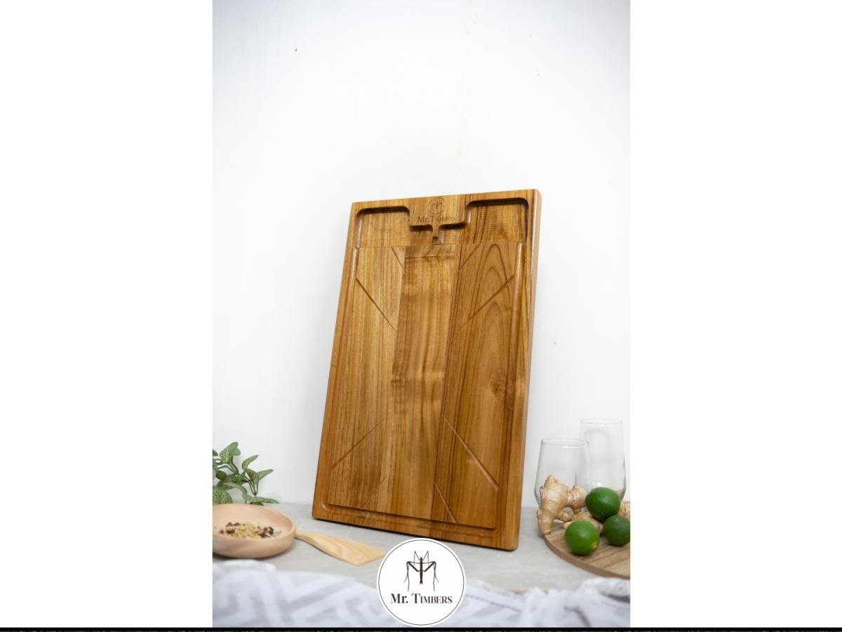  Star Small  Chopping Boards  Light Teak